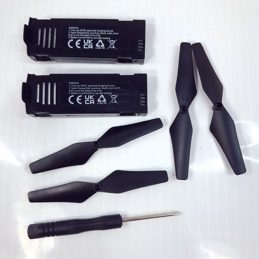 Deerc D20 Drone Battery USB Charger Propellers screwdriver replacement parts